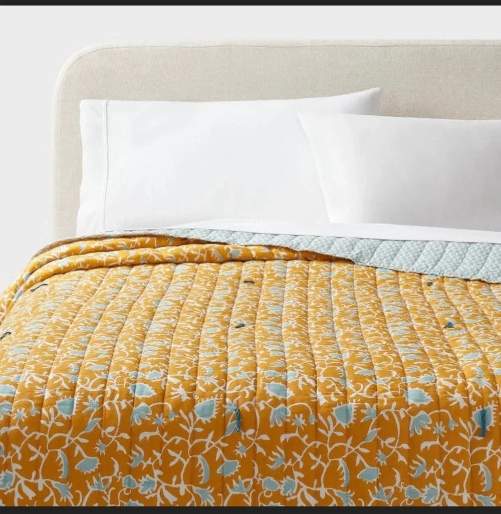 NWT Threshold: King Earthy Vines Quilt
